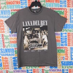 Lana Del Rey Chemtrails Over The Country Club Graphic T Shirt Size M Gray